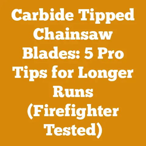 Carbide Tipped Chainsaw Blades: 5 Pro Tips for Longer Runs (Firefighter Tested)