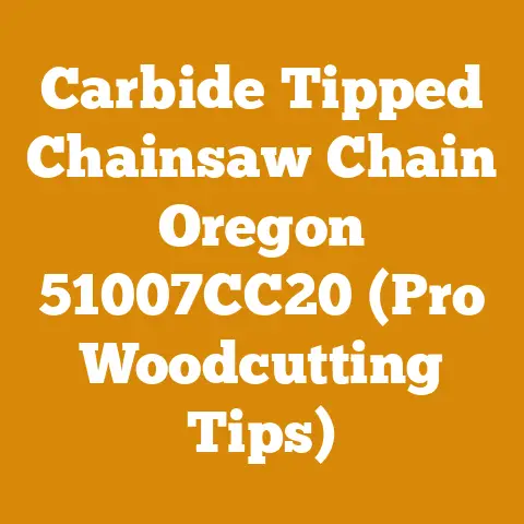 Carbide Tipped Chainsaw Chain Oregon 51007CC20 (Pro Woodcutting Tips)