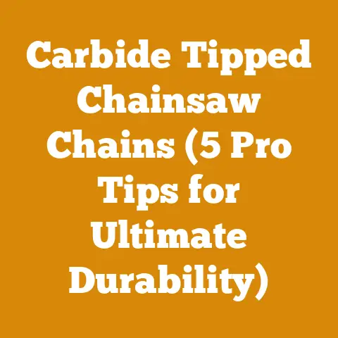 Carbide Tipped Chainsaw Chains (5 Pro Tips for Ultimate Durability)
