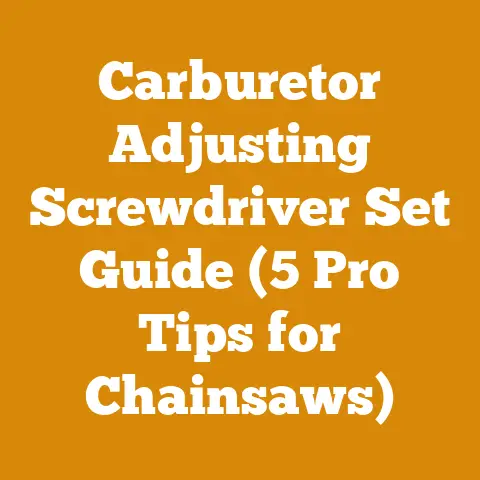Carburetor Adjusting Screwdriver Set Guide (5 Pro Tips for Chainsaws)