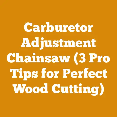 Carburetor Adjustment Chainsaw (3 Pro Tips for Perfect Wood Cutting)