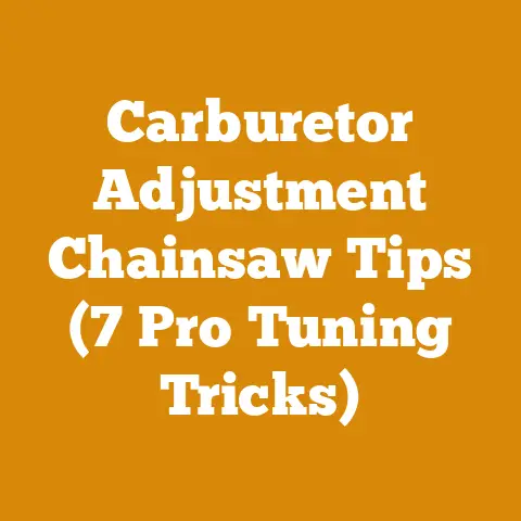 Carburetor Adjustment Chainsaw Tips (7 Pro Tuning Tricks)