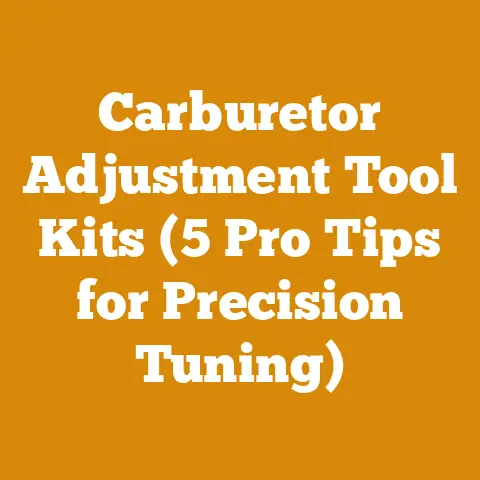 Carburetor Adjustment Tool Kits (5 Pro Tips for Precision Tuning)
