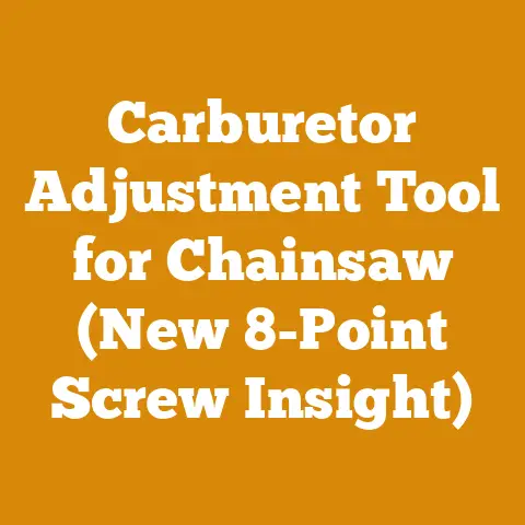 Carburetor Adjustment Tool for Chainsaw (New 8-Point Screw Insight)