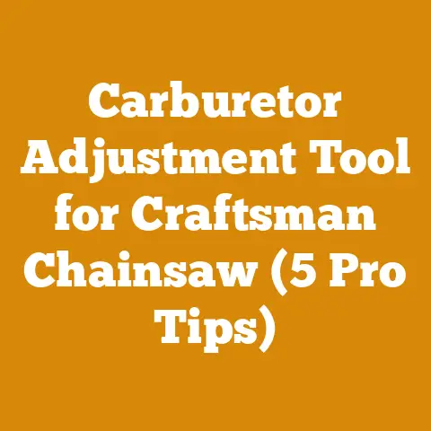 Carburetor Adjustment Tool for Craftsman Chainsaw (5 Pro Tips)