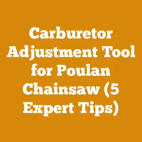 Carburetor Adjustment Tool for Poulan Chainsaw (5 Expert Tips)