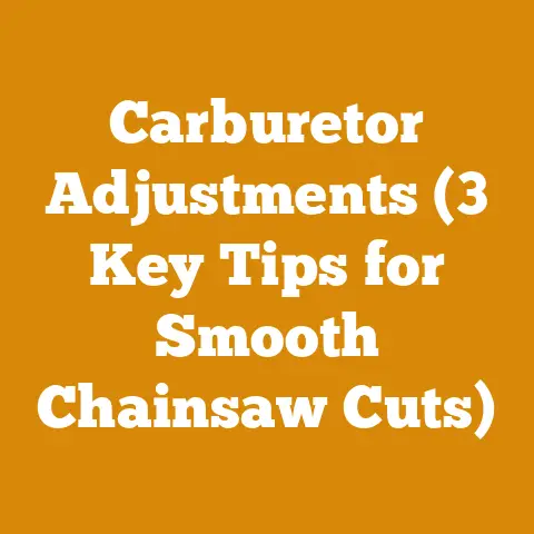 Carburetor Adjustments (3 Key Tips for Smooth Chainsaw Cuts)