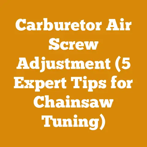 Carburetor Air Screw Adjustment (5 Expert Tips for Chainsaw Tuning)