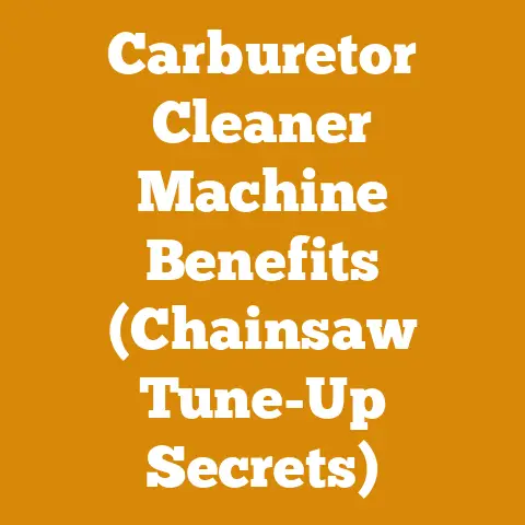 Carburetor Cleaner Machine Benefits (Chainsaw Tune-Up Secrets)