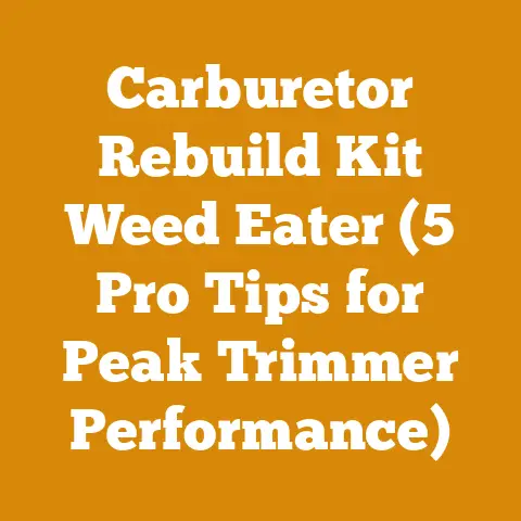 Carburetor Rebuild Kit Weed Eater (5 Pro Tips for Peak Trimmer Performance)