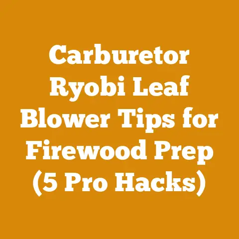 Carburetor Ryobi Leaf Blower Tips for Firewood Prep (5 Pro Hacks)