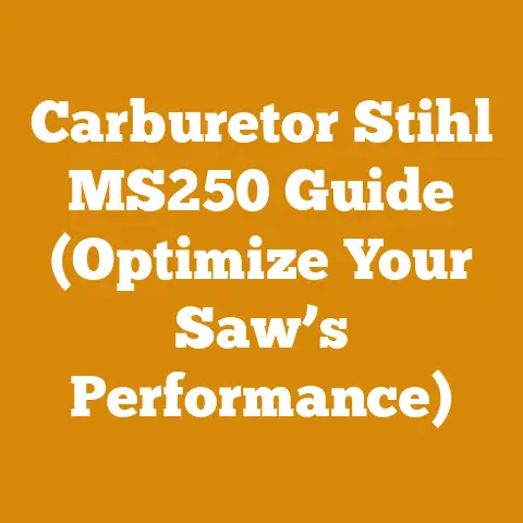 Carburetor Stihl MS250 Guide (Optimize Your Saw’s Performance)
