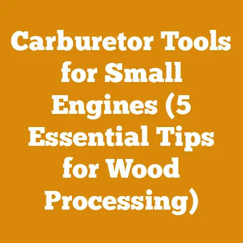 Carburetor Tools for Small Engines (5 Essential Tips for Wood Processing)