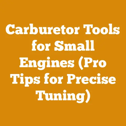 Carburetor Tools for Small Engines (Pro Tips for Precise Tuning)