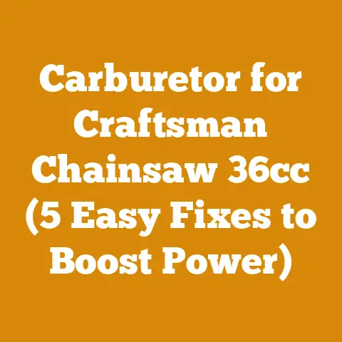 Carburetor for Craftsman Chainsaw 36cc (5 Easy Fixes to Boost Power)