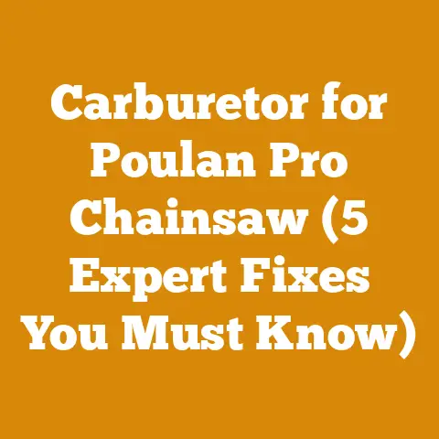 Carburetor for Poulan Pro Chainsaw (5 Expert Fixes You Must Know)