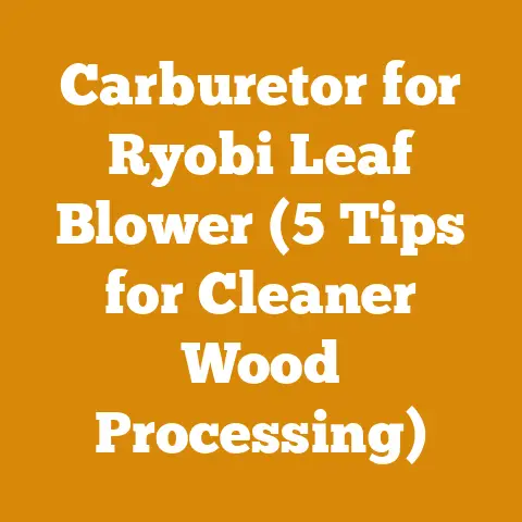 Carburetor for Ryobi Leaf Blower (5 Tips for Cleaner Wood Processing)