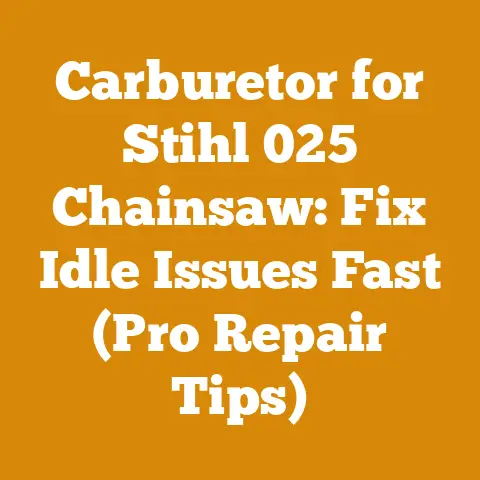Carburetor for Stihl 025 Chainsaw: Fix Idle Issues Fast (Pro Repair Tips)