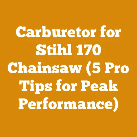 Carburetor for Stihl 170 Chainsaw (5 Pro Tips for Peak Performance)