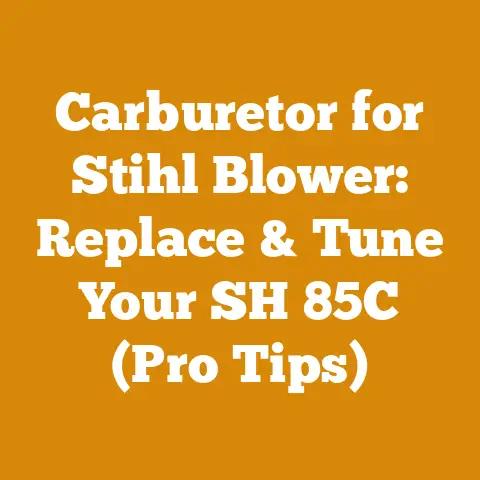 Carburetor for Stihl Blower: Replace & Tune Your SH 85C (Pro Tips)