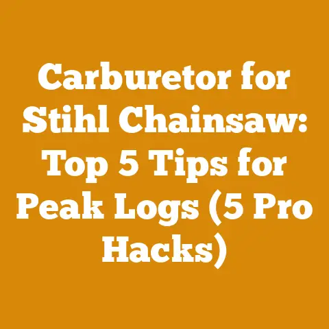 Carburetor for Stihl Chainsaw: Top 5 Tips for Peak Logs (5 Pro Hacks)