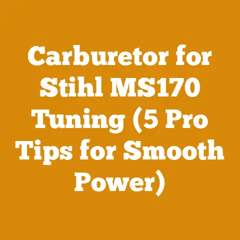 Carburetor for Stihl MS170 Tuning (5 Pro Tips for Smooth Power)