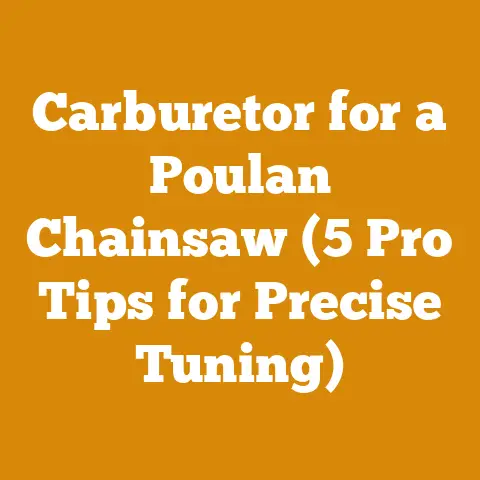 Carburetor for a Poulan Chainsaw (5 Pro Tips for Precise Tuning)