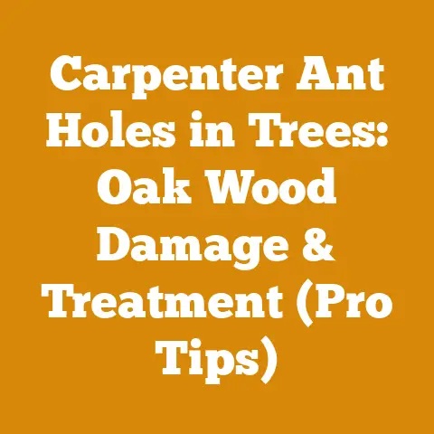 Carpenter Ant Holes in Trees: Oak Wood Damage & Treatment (Pro Tips)