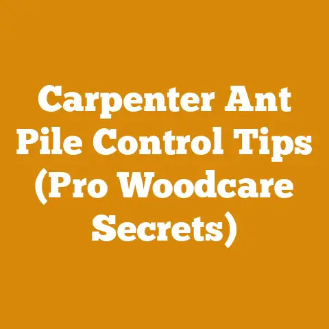 Carpenter Ant Pile Control Tips (Pro Woodcare Secrets)
