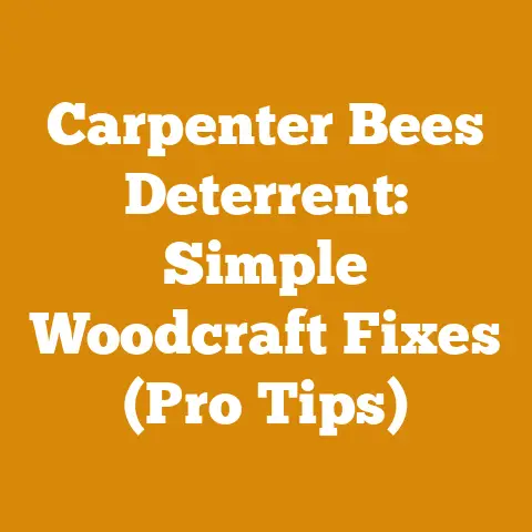 Carpenter Bees Deterrent: Simple Woodcraft Fixes (Pro Tips)