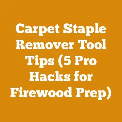 Carpet Staple Remover Tool Tips (5 Pro Hacks for Firewood Prep)
