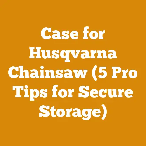 Case for Husqvarna Chainsaw (5 Pro Tips for Secure Storage)