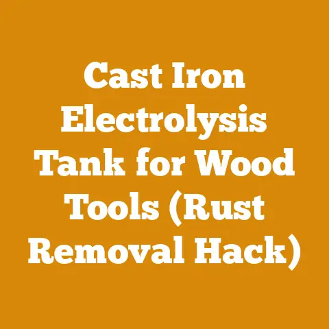Cast Iron Electrolysis Tank for Wood Tools (Rust Removal Hack)