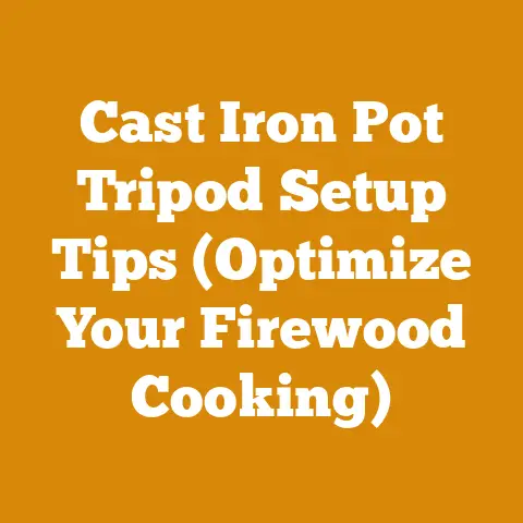 Cast Iron Pot Tripod Setup Tips (Optimize Your Firewood Cooking)