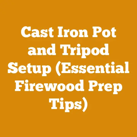 Cast Iron Pot and Tripod Setup (Essential Firewood Prep Tips)