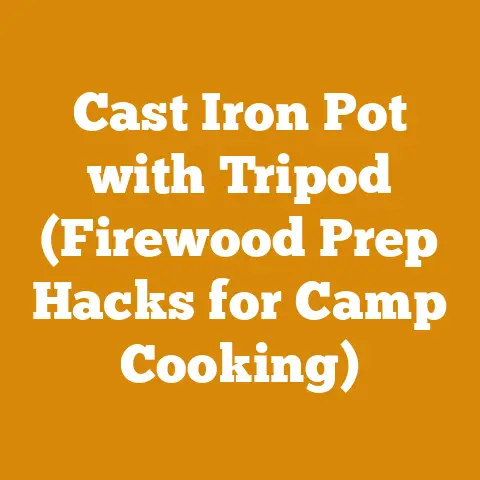 Cast Iron Pot with Tripod (Firewood Prep Hacks for Camp Cooking)