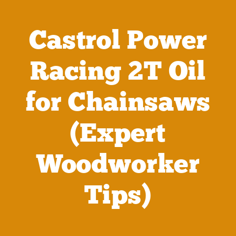 Castrol Power Racing 2T Oil for Chainsaws (Expert Woodworker Tips)