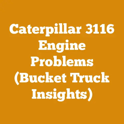 Caterpillar 3116 Engine Problems (Bucket Truck Insights)