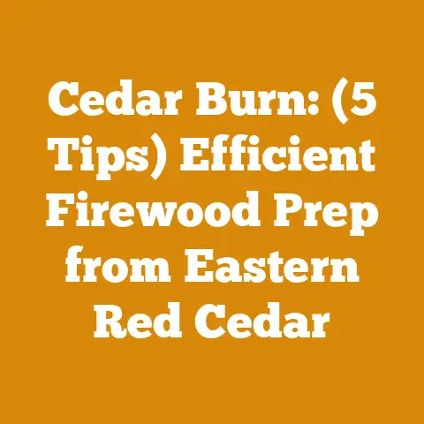 Cedar Burn: (5 Tips) Efficient Firewood Prep from Eastern Red Cedar
