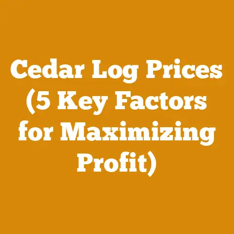 Cedar Log Prices (5 Key Factors for Maximizing Profit)