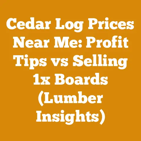 Cedar Log Prices Near Me: Profit Tips vs Selling 1x Boards (Lumber Insights)