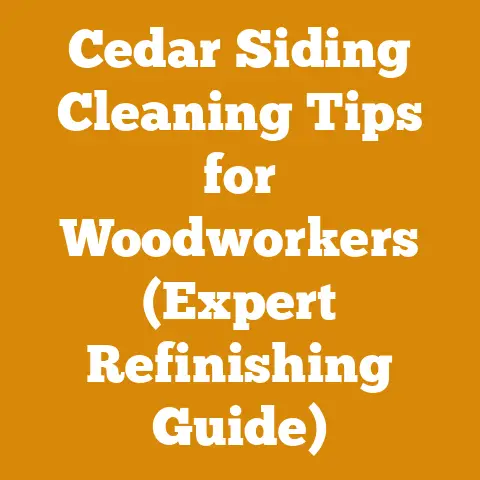 Cedar Siding Cleaning Tips for Woodworkers (Expert Refinishing Guide)