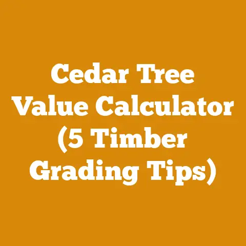 Cedar Tree Value Calculator (5 Timber Grading Tips)