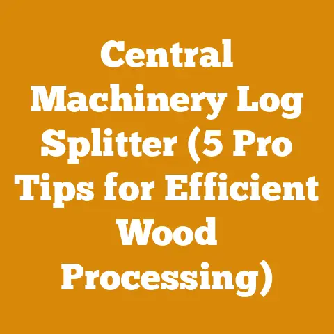 Central Machinery Log Splitter (5 Pro Tips for Efficient Wood Processing)