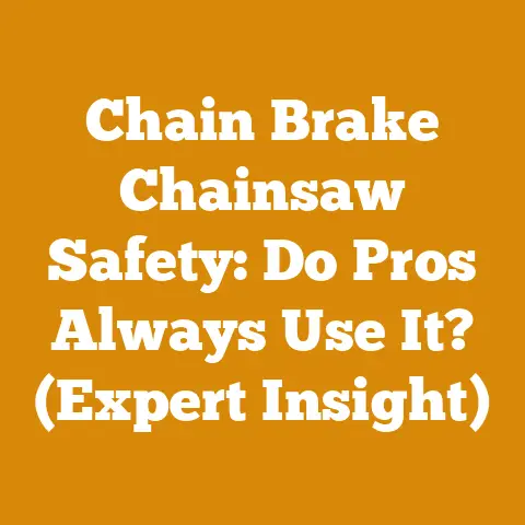 Chain Brake Chainsaw Safety: Do Pros Always Use It? (Expert Insight)