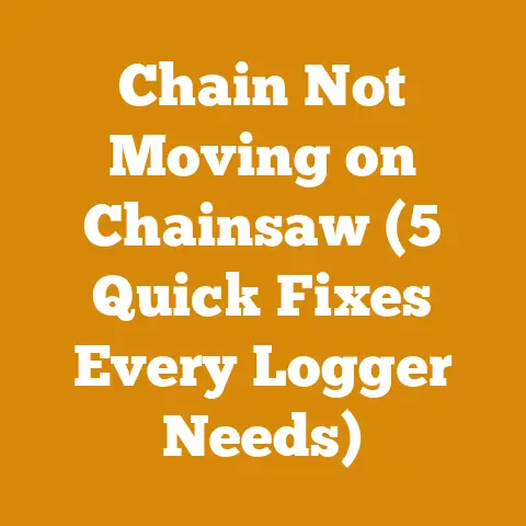 Chain Not Moving on Chainsaw (5 Quick Fixes Every Logger Needs)