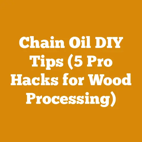 Chain Oil DIY Tips (5 Pro Hacks for Wood Processing)