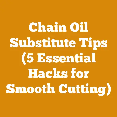 Chain Oil Substitute Tips (5 Essential Hacks for Smooth Cutting)