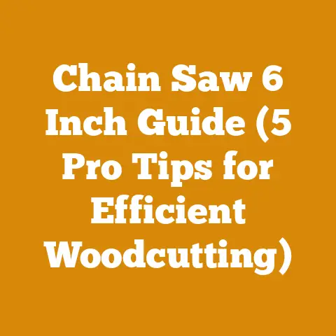Chain Saw 6 Inch Guide (5 Pro Tips for Efficient Woodcutting)