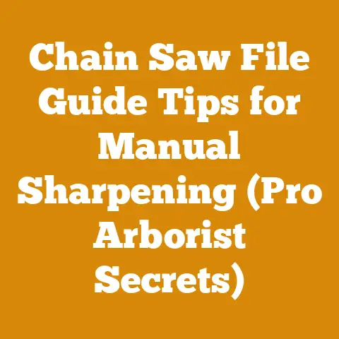 Chain Saw File Guide Tips for Manual Sharpening (Pro Arborist Secrets)